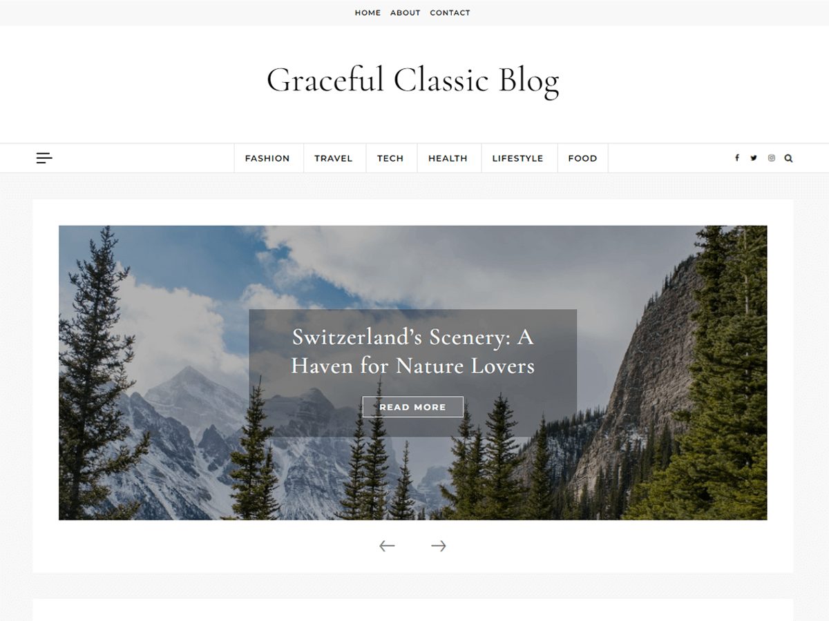 Graceful Classic Blog theme screenshot