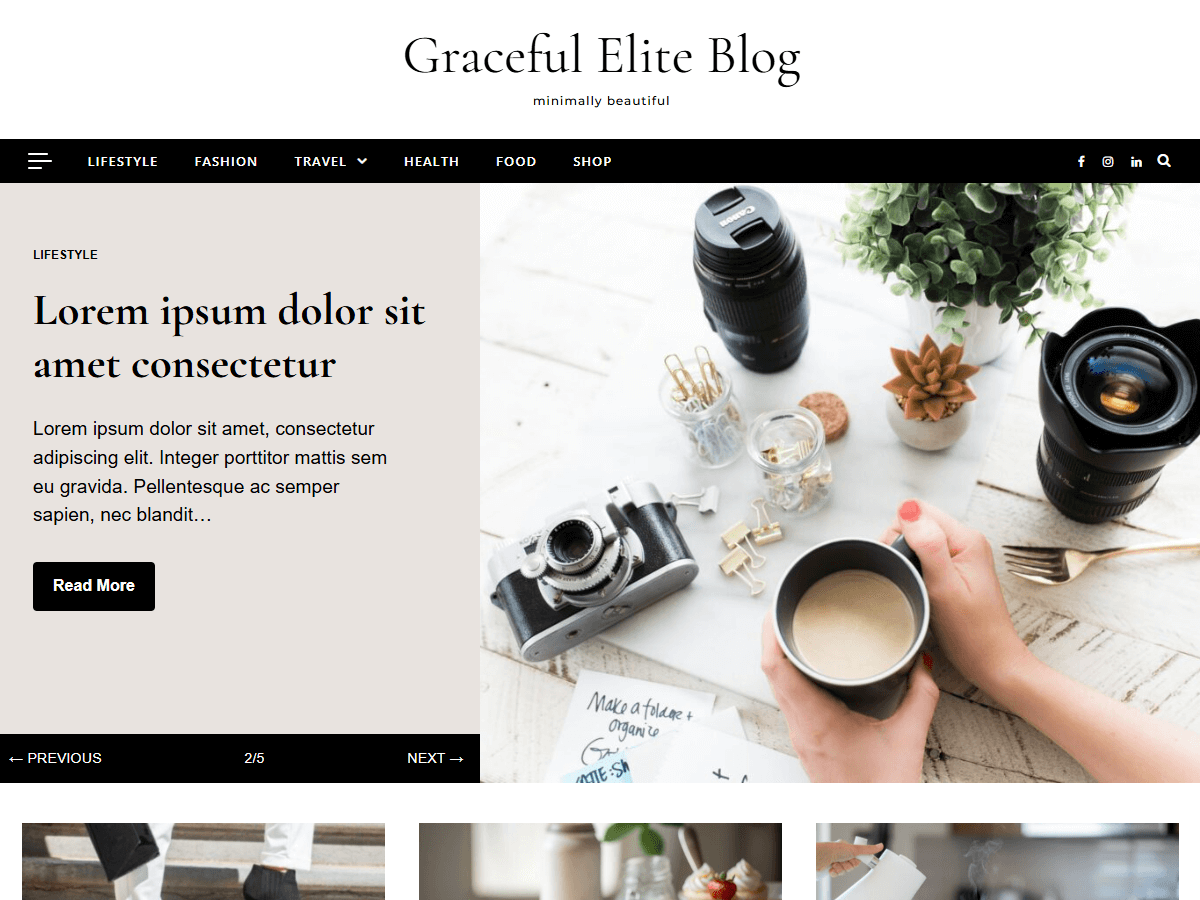Graceful Elite Blog theme screenshot