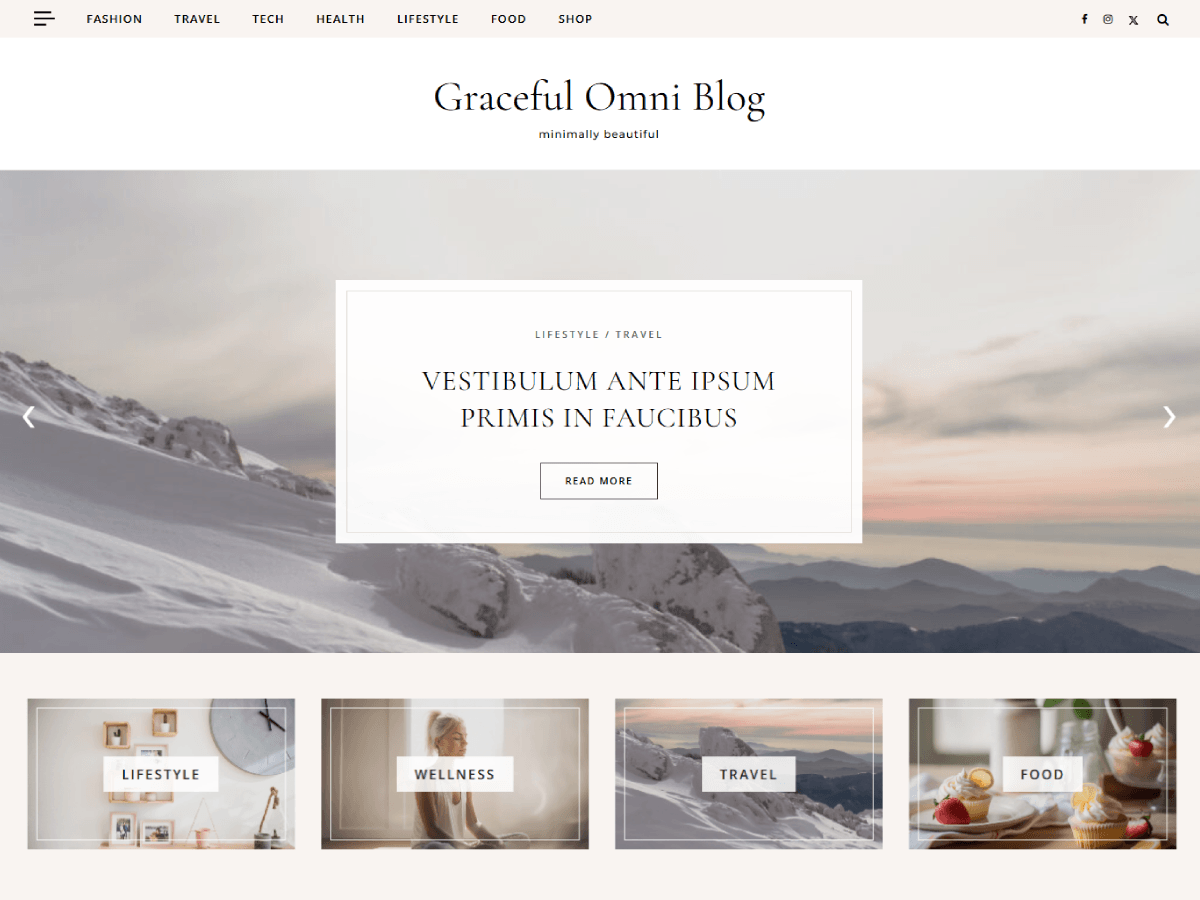 Graceful Omni Blog theme screenshot