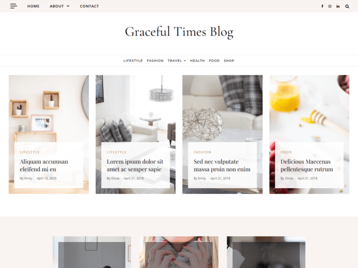 Graceful Times Blog theme screenshot