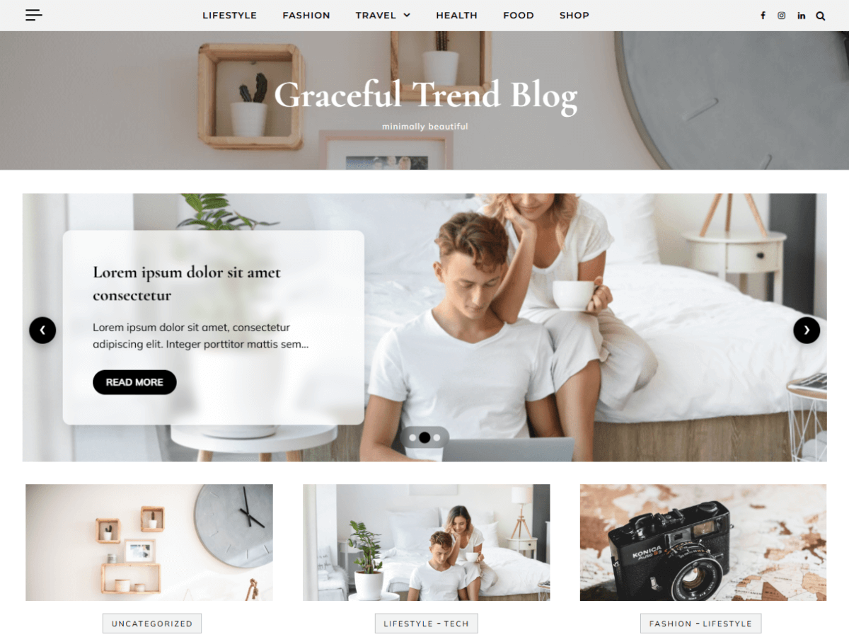 Graceful Trend Blog theme screenshot