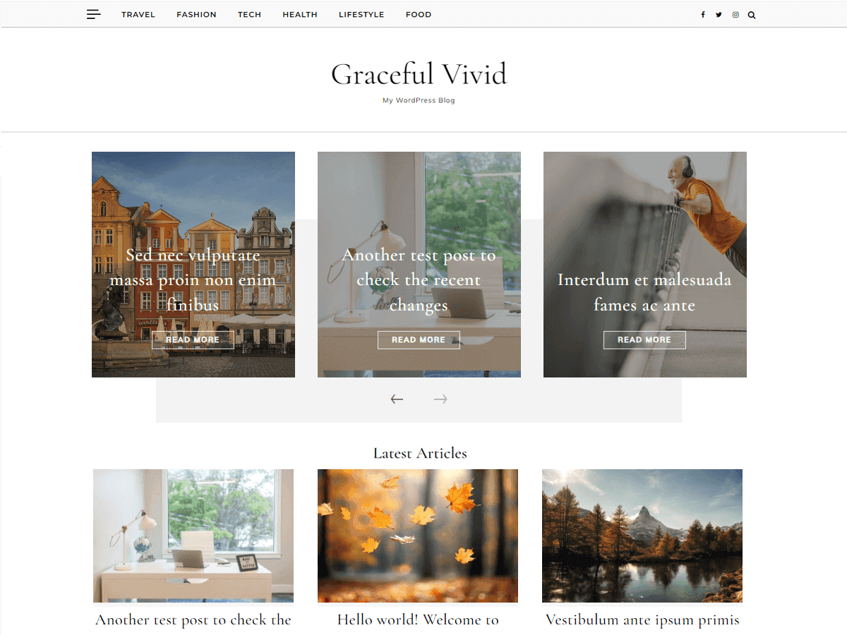 Graceful Vivid theme screenshot