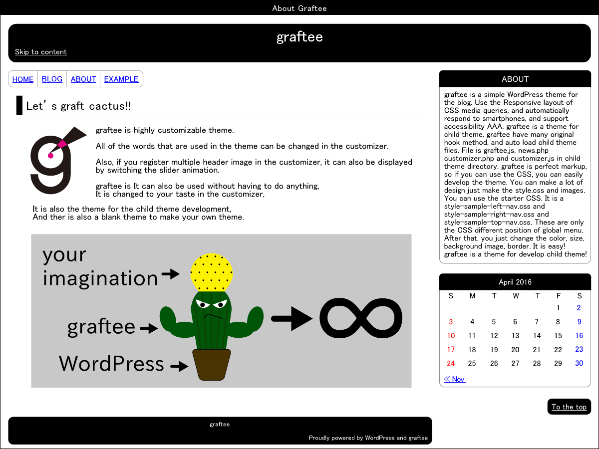 graftee theme screenshot