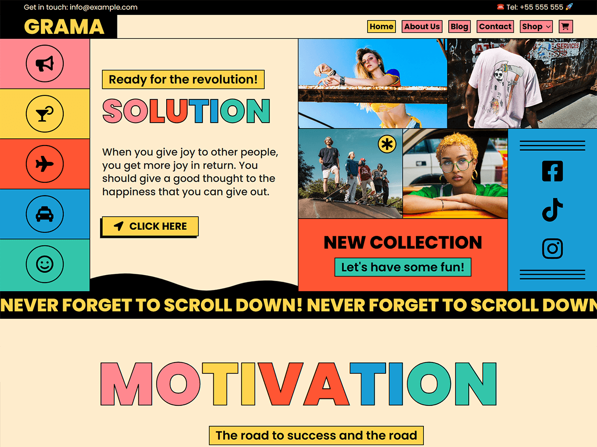 Grama theme screenshot