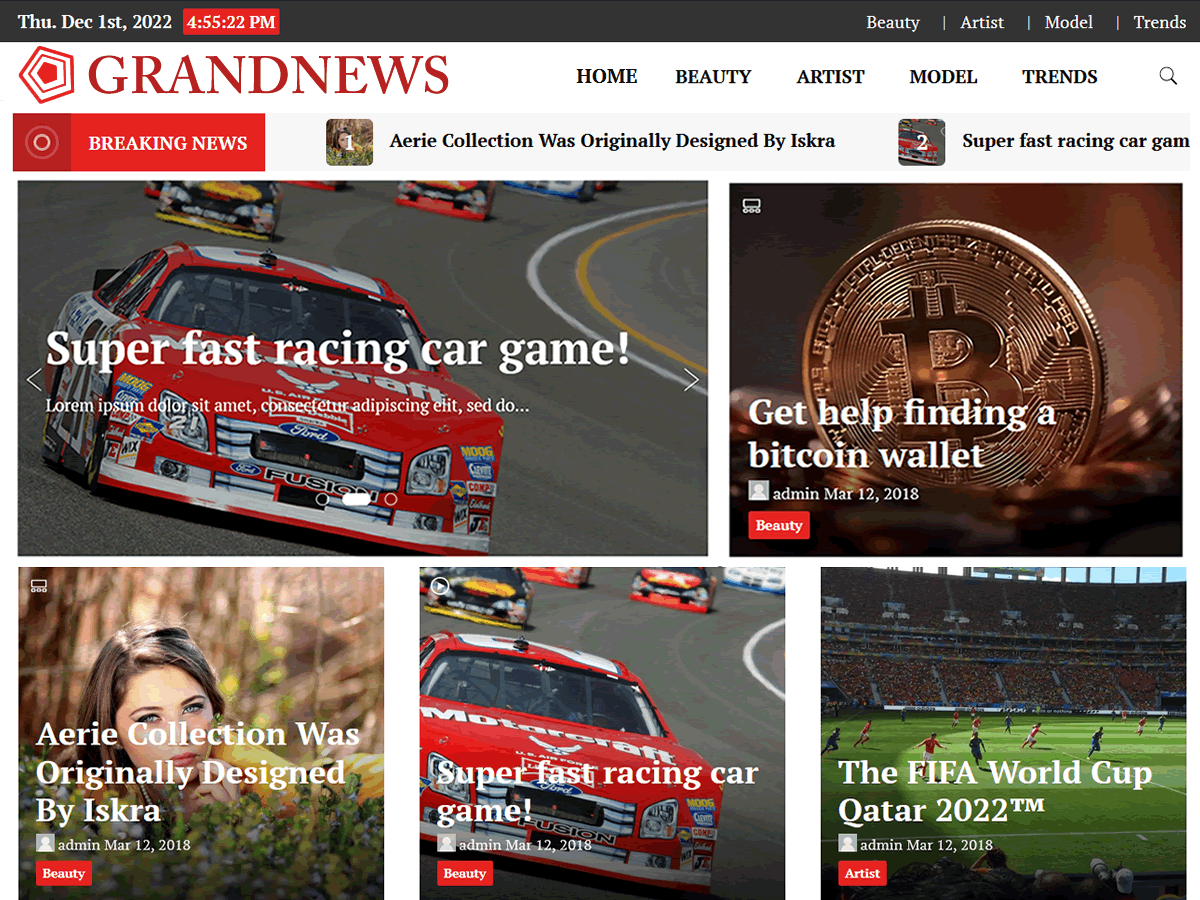 Grand News theme screenshot