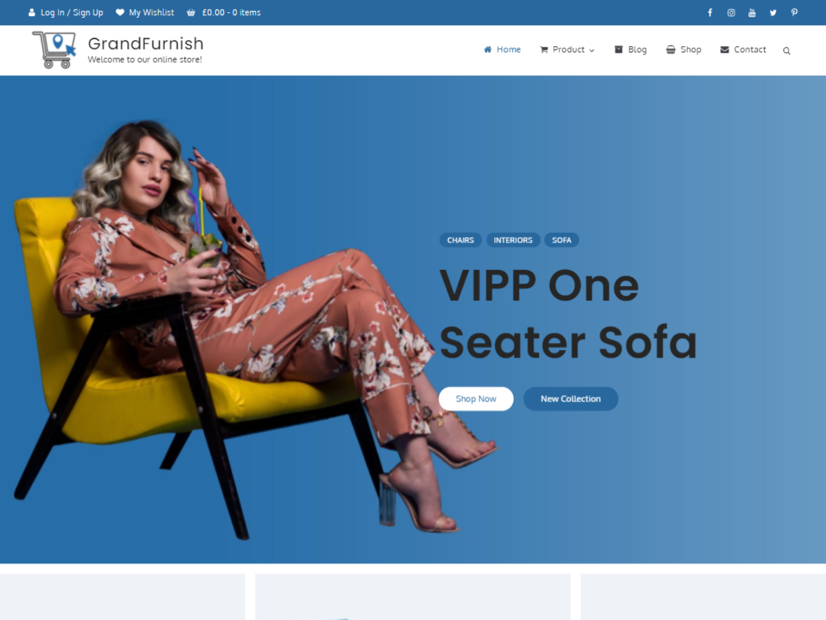 GrandFurnish theme screenshot