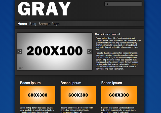 Gray - Base Plate theme screenshot