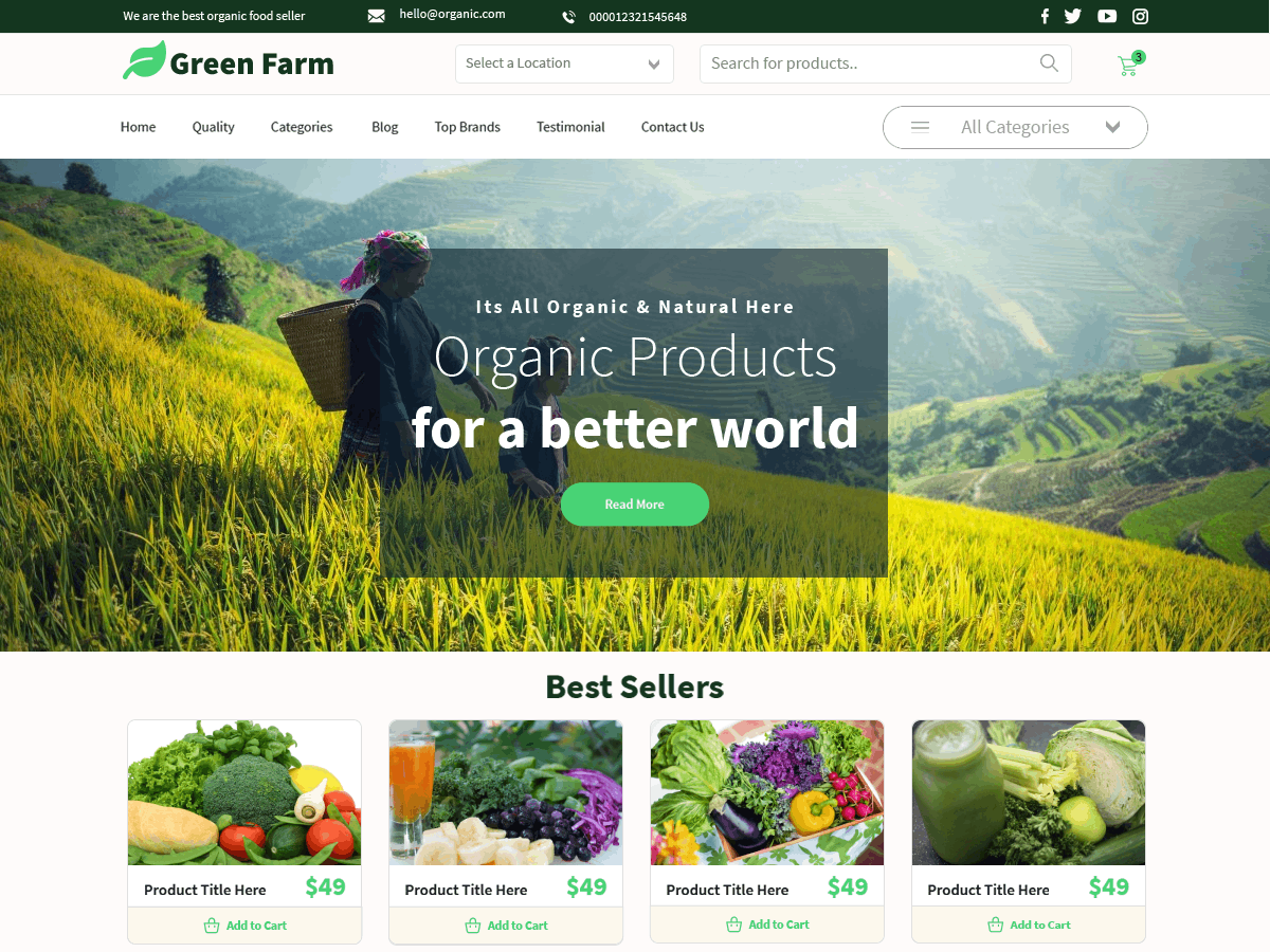 Green Farm theme screenshot