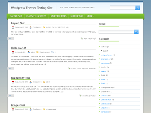 Green One theme screenshot