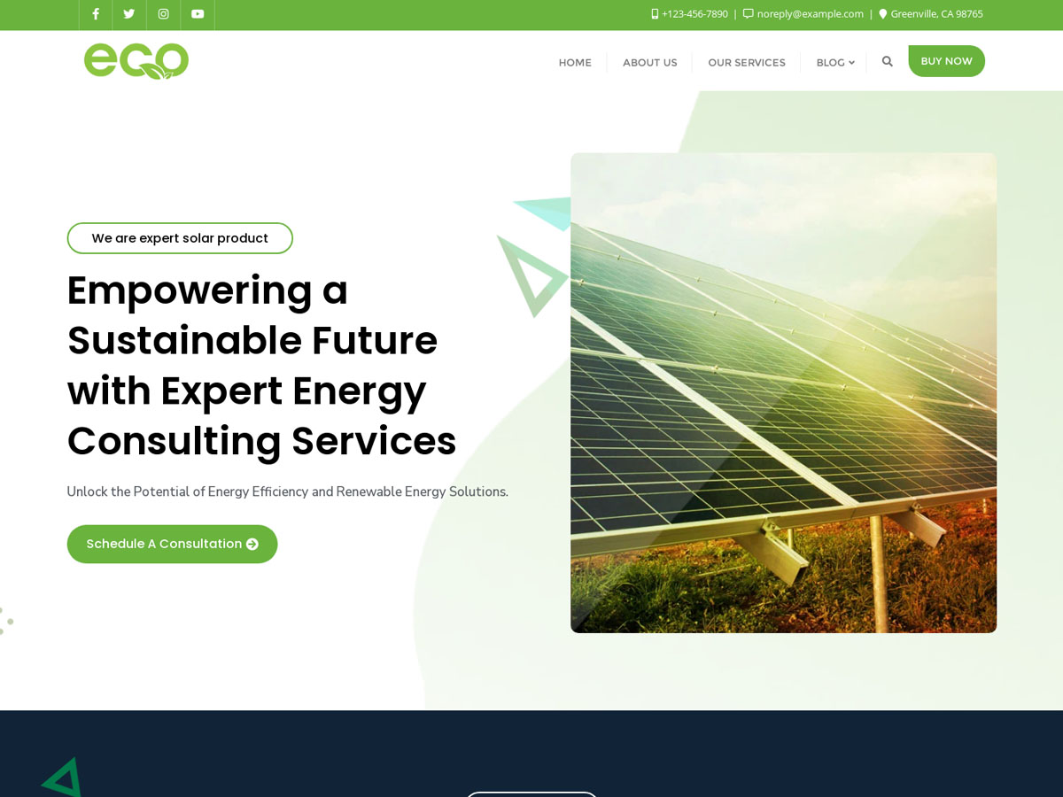 Green Protection theme screenshot