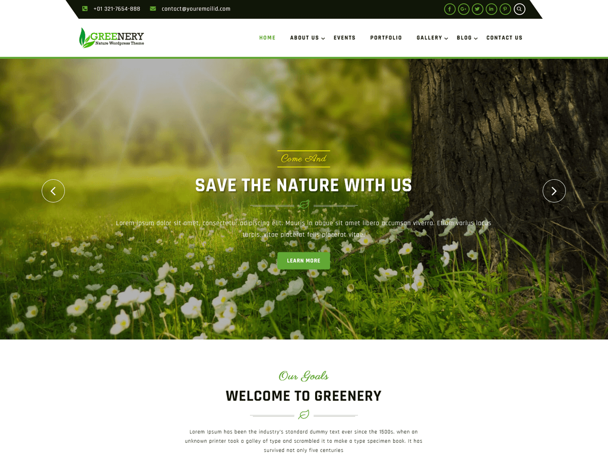 Greenery Lite theme screenshot