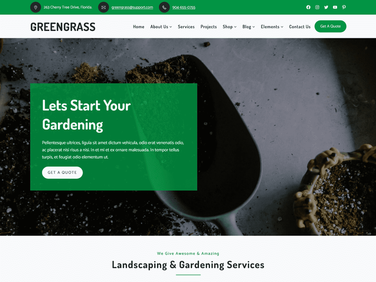 Greengrass theme screenshot