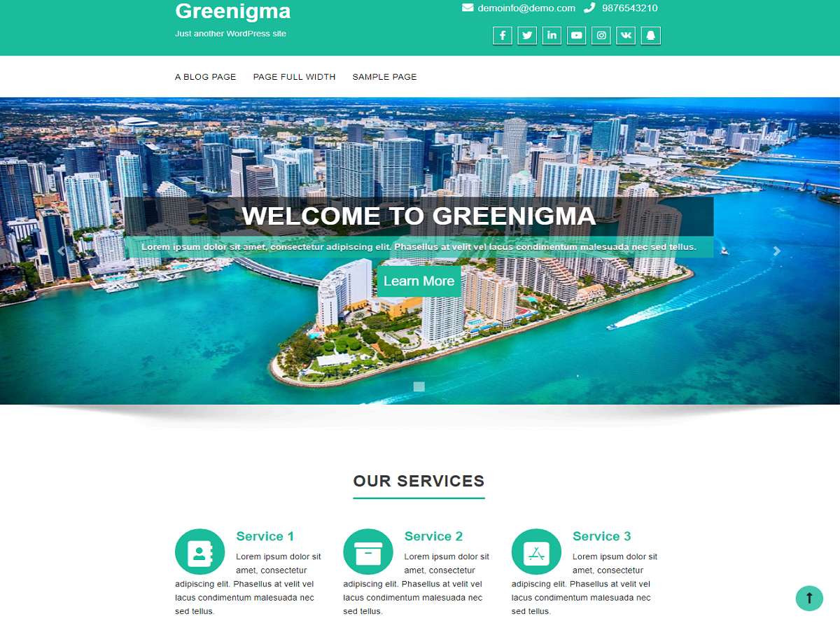 Greenigma theme screenshot