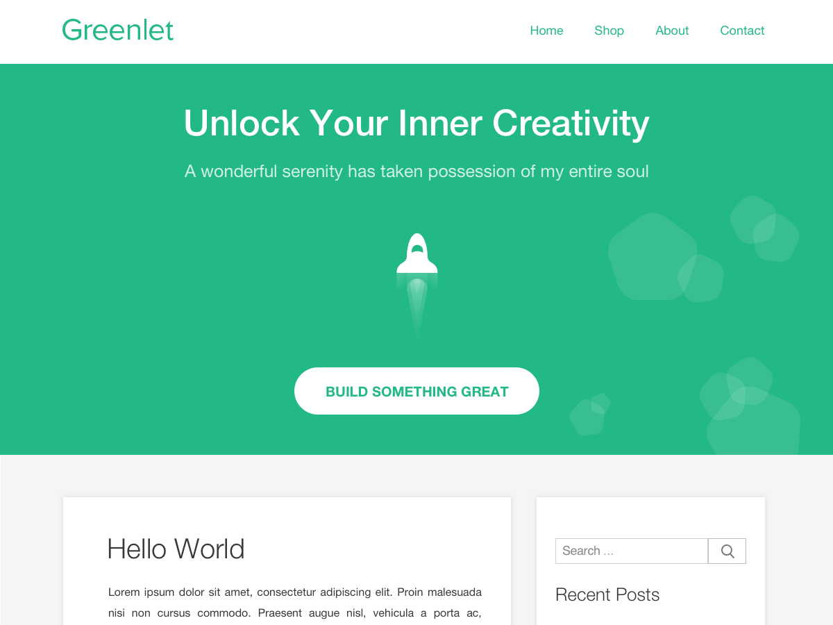 Greenlet theme screenshot