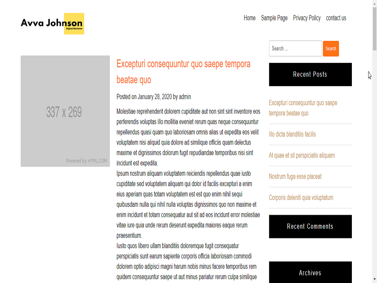 greensblog theme screenshot