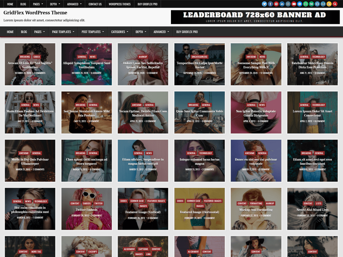 GridFlex theme screenshot