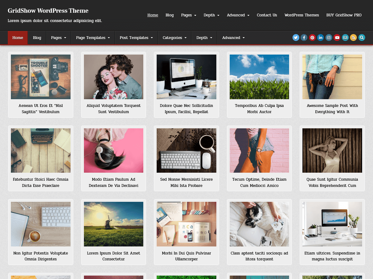 GridShow theme screenshot