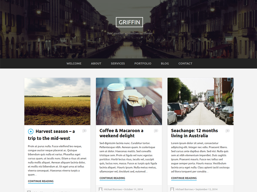 Griffin theme screenshot