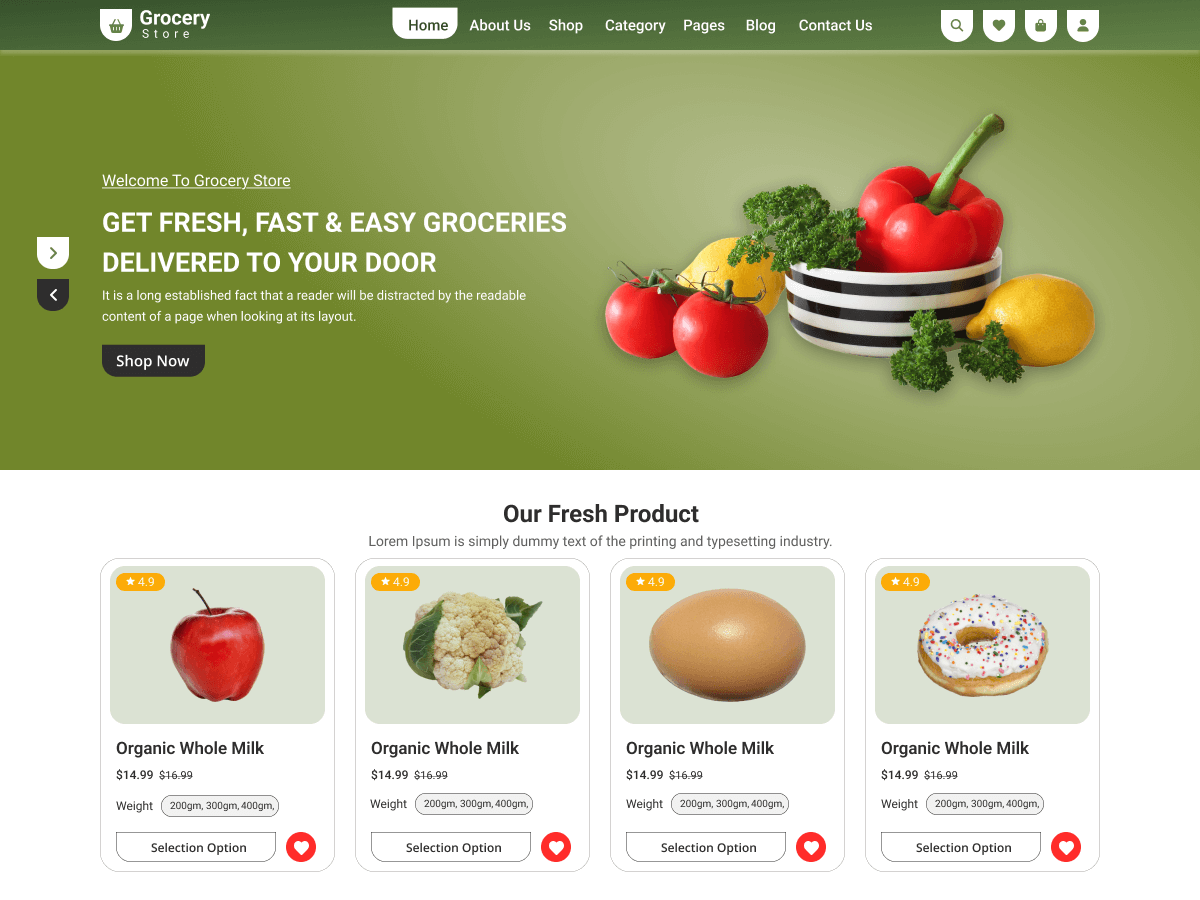 Grocerymart theme screenshot