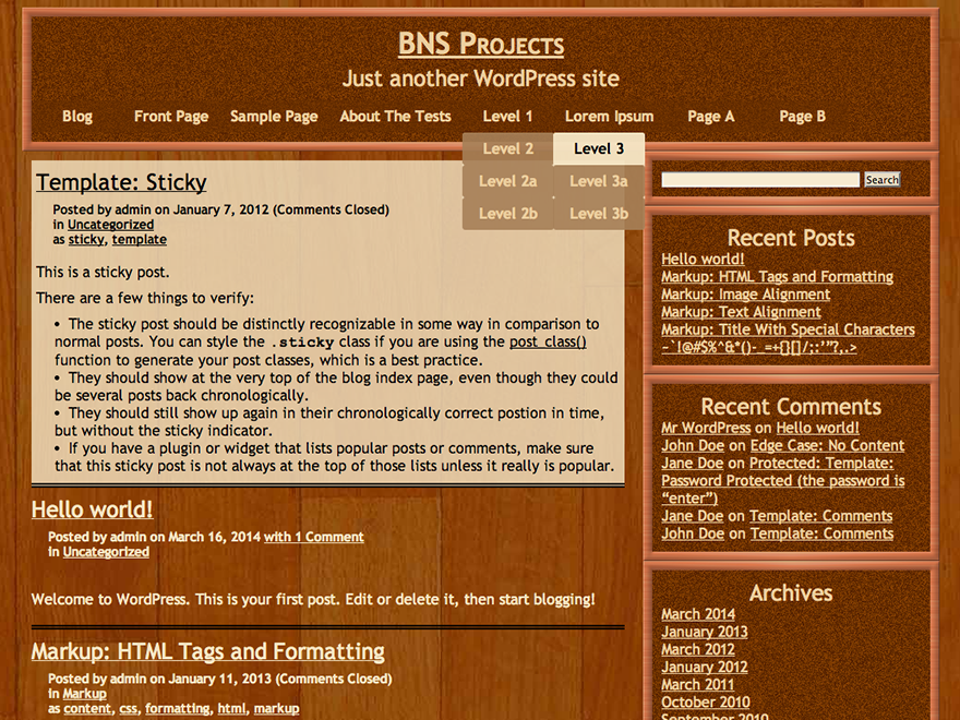 Ground Floor theme screenshot