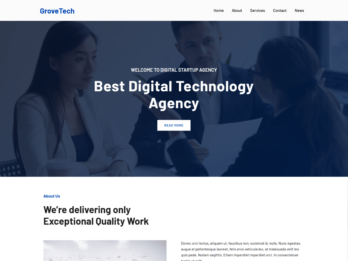 GroveTech theme screenshot