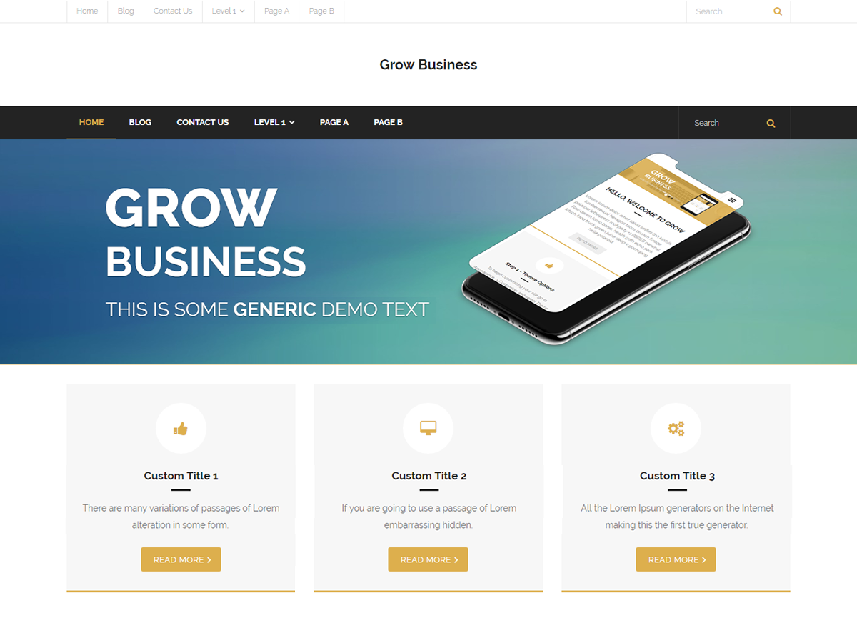 Grow Business theme screenshot