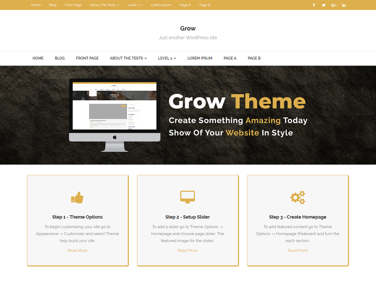 Grow eBusiness theme screenshot