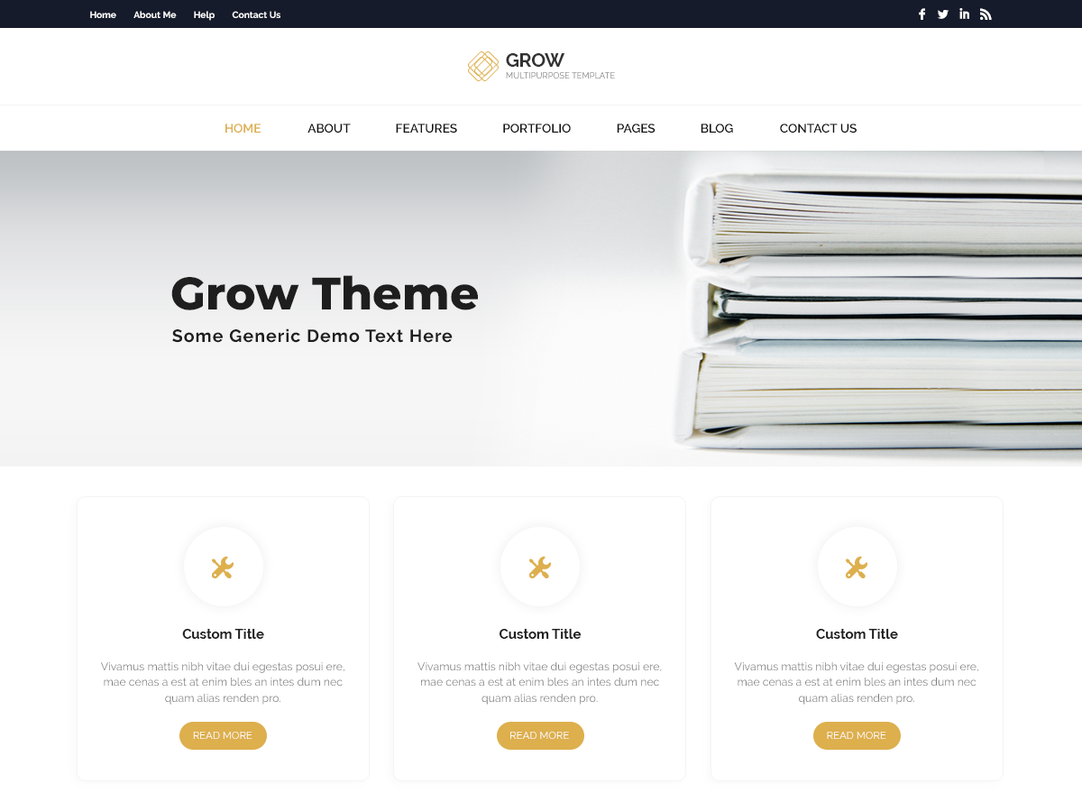 Grow eMagazine theme screenshot