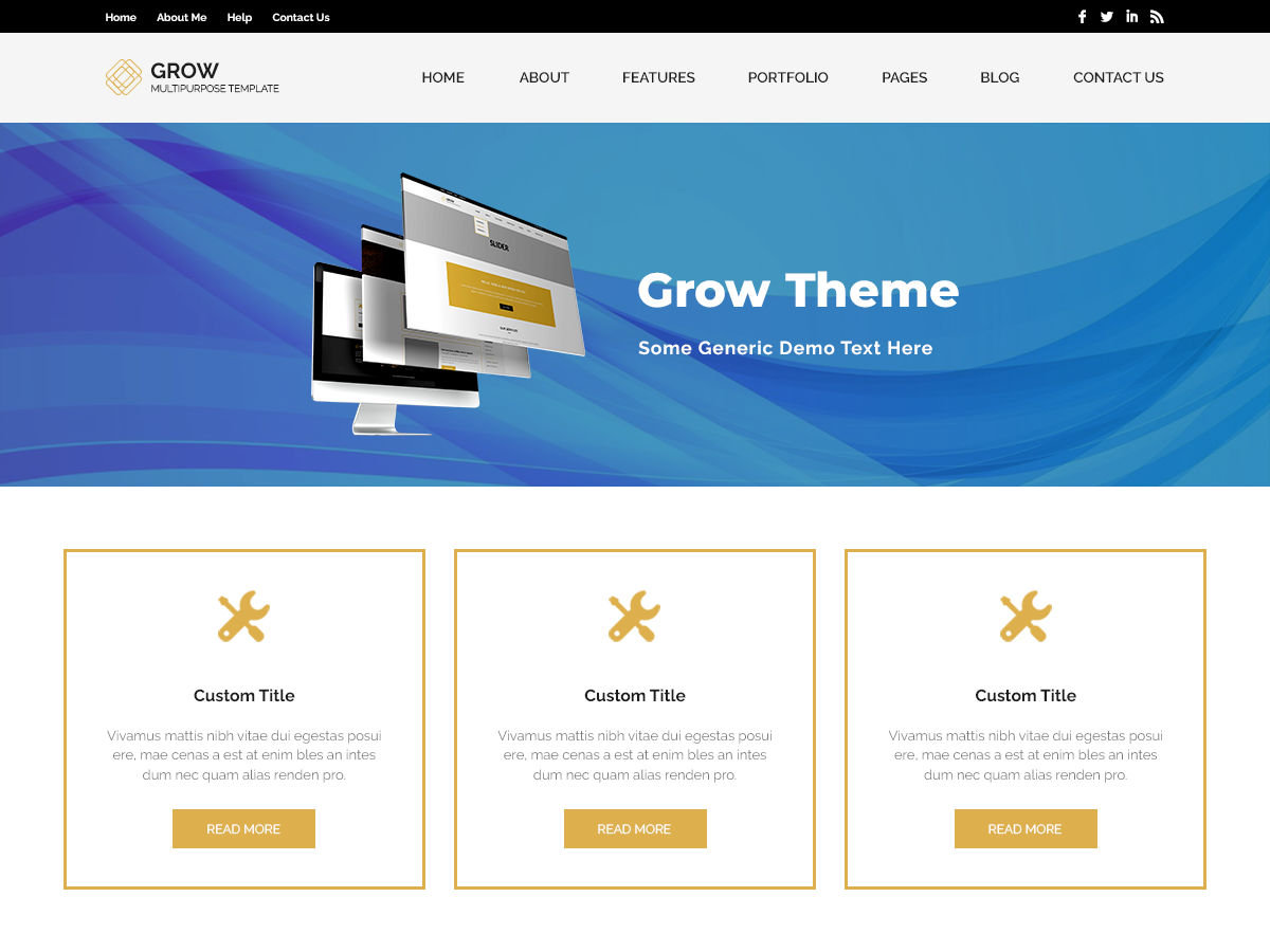 Grow eMinimal theme screenshot