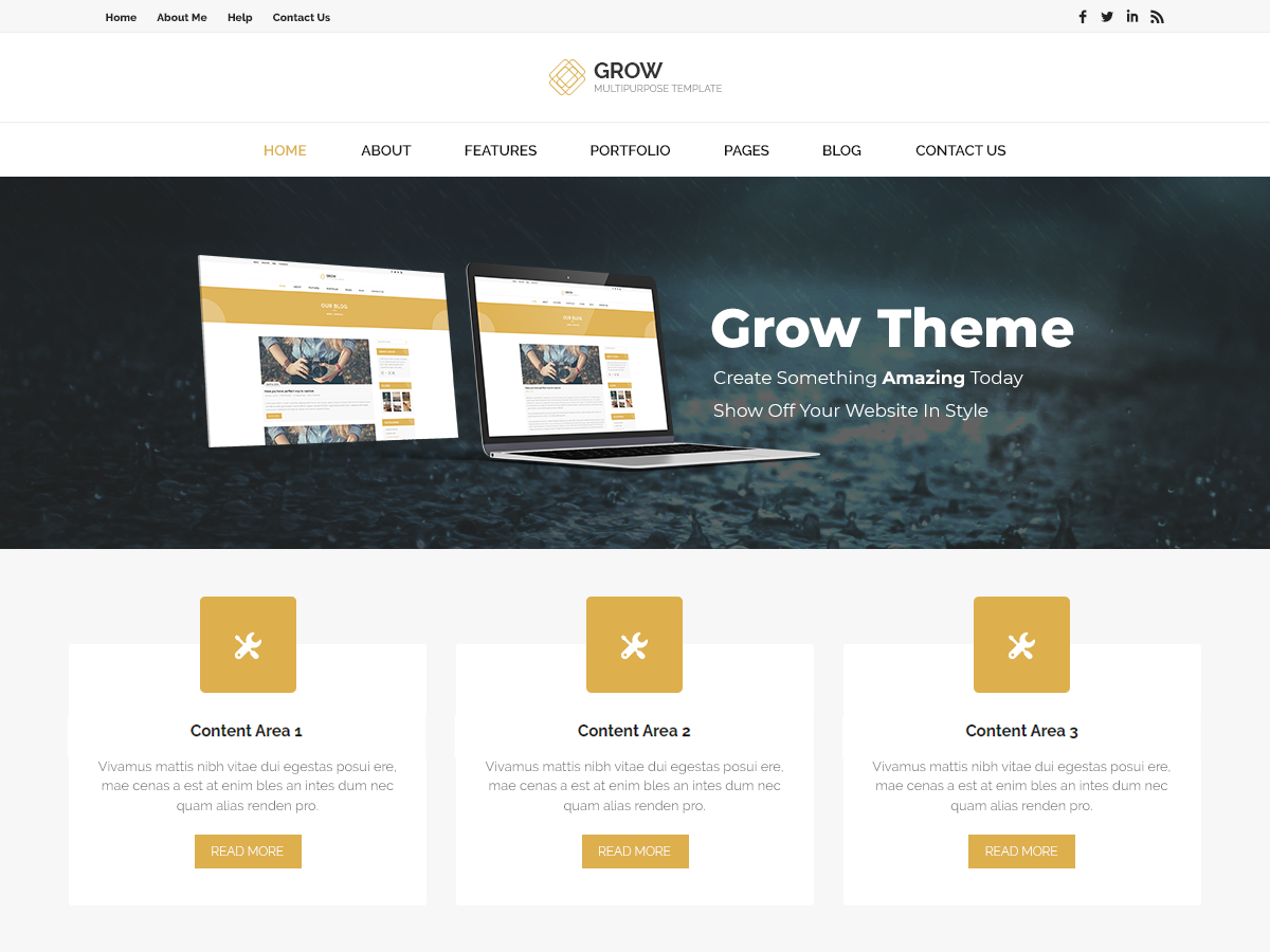 Grow eNews theme screenshot