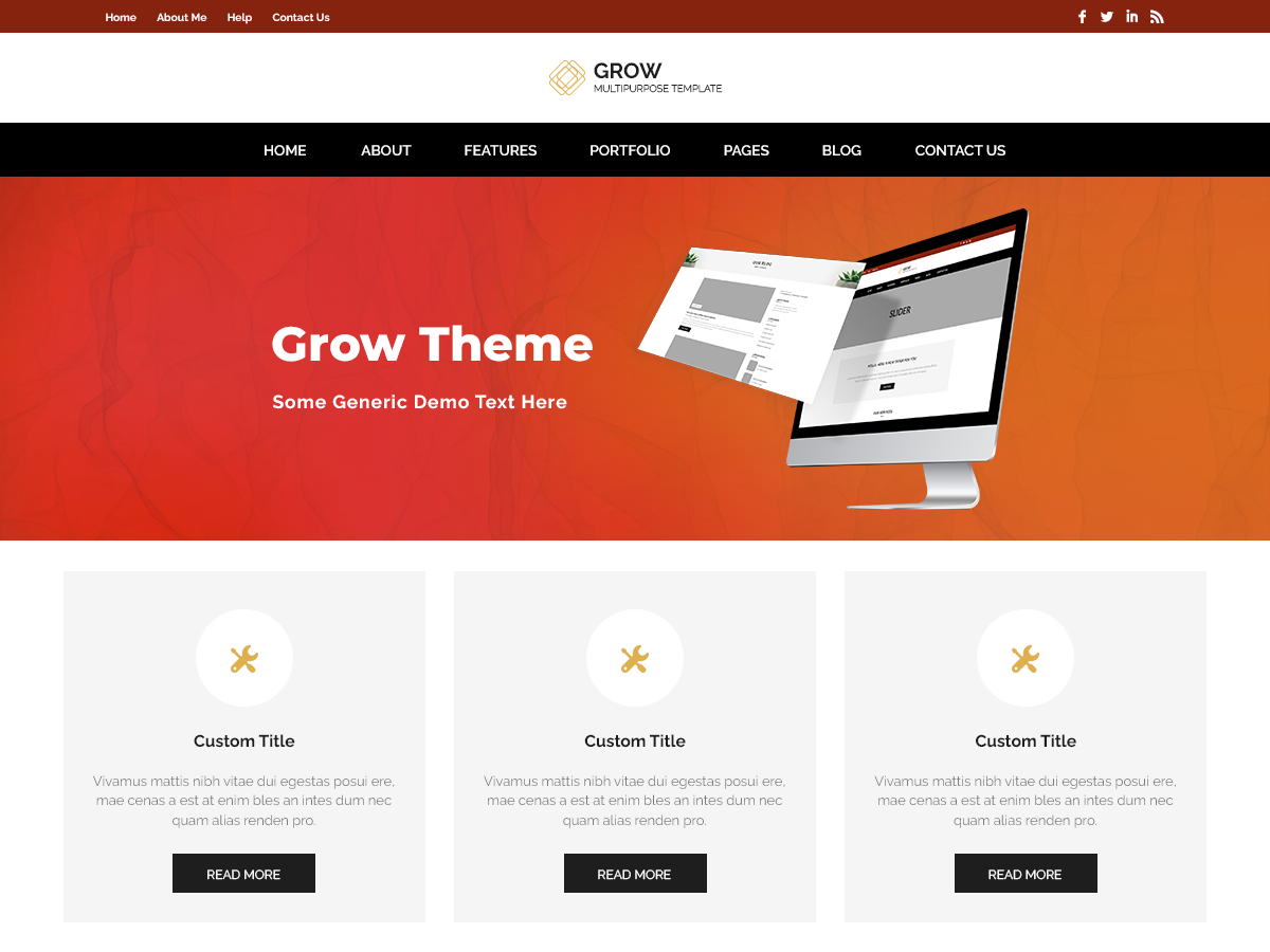 Grow iMagazine theme screenshot