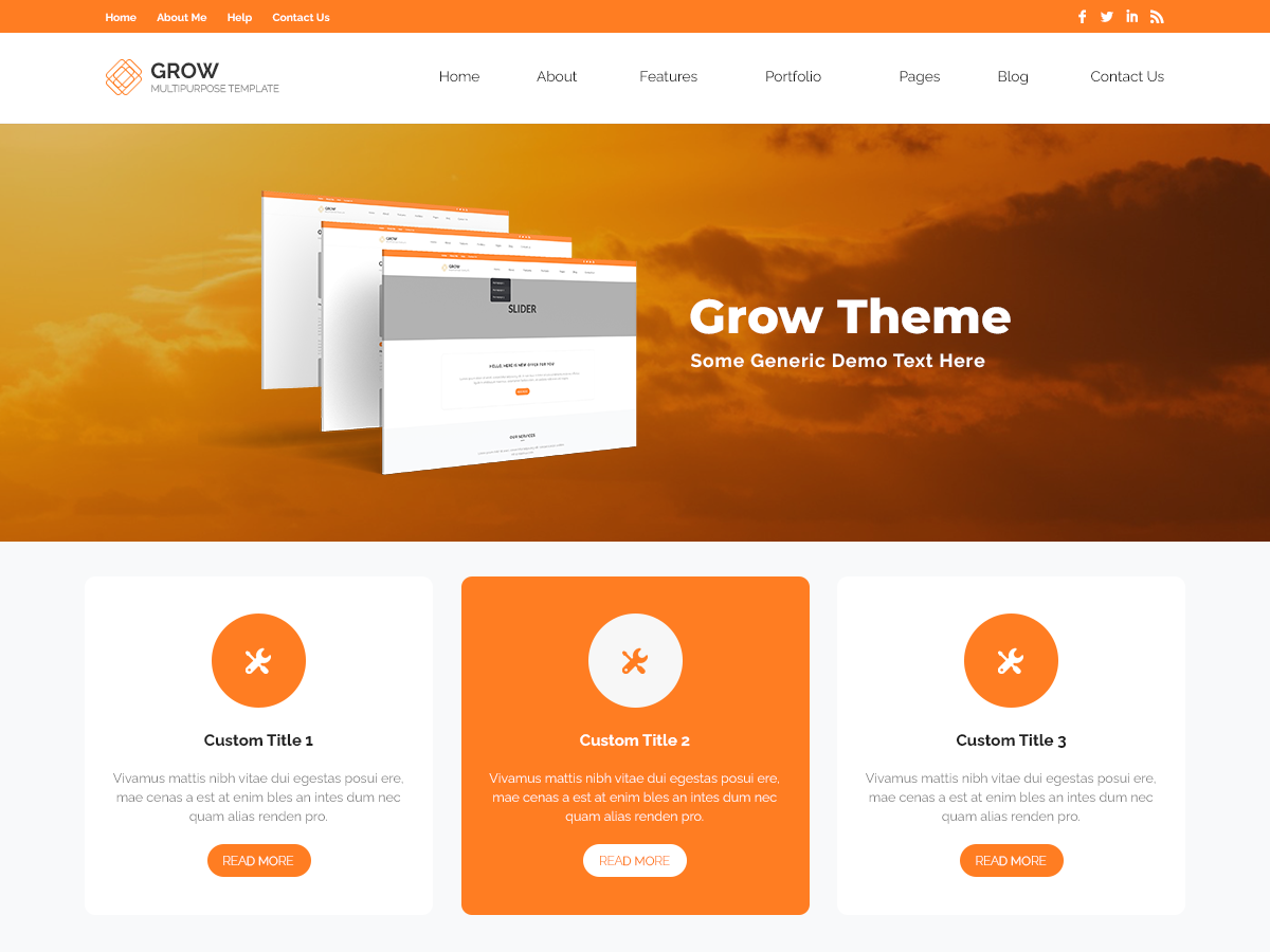 Grow iNews theme screenshot