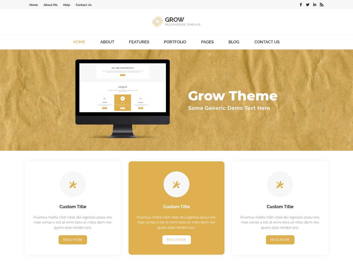 Grow Light theme screenshot
