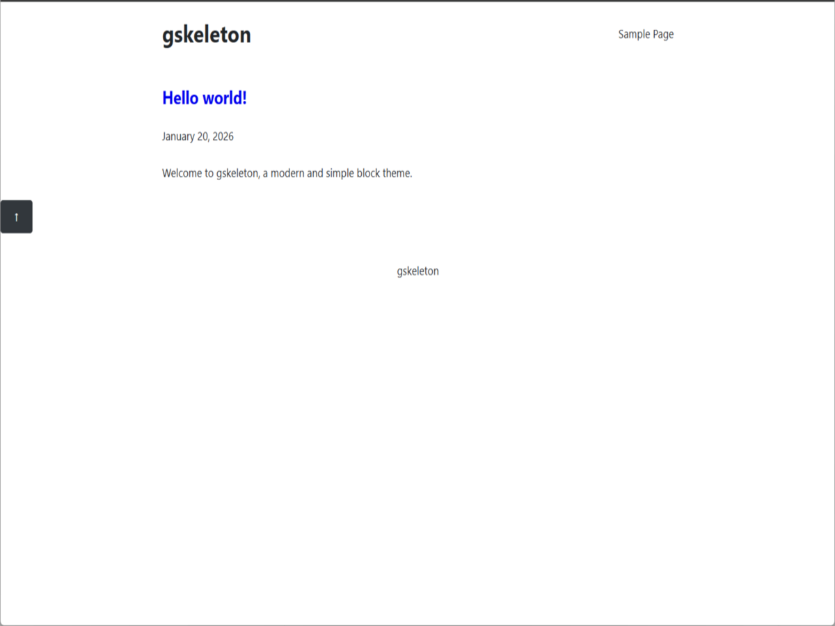 gSkeleton theme screenshot