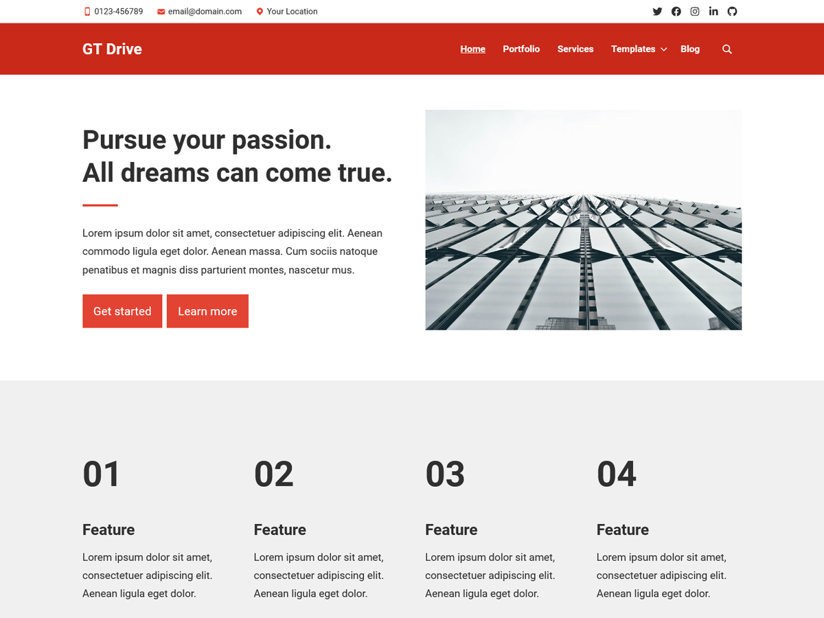 GT Drive theme screenshot