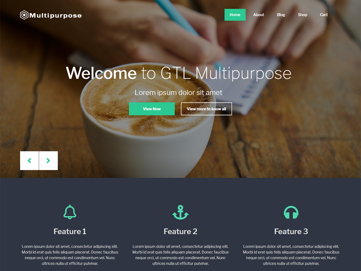 GTL Multipurpose theme screenshot
