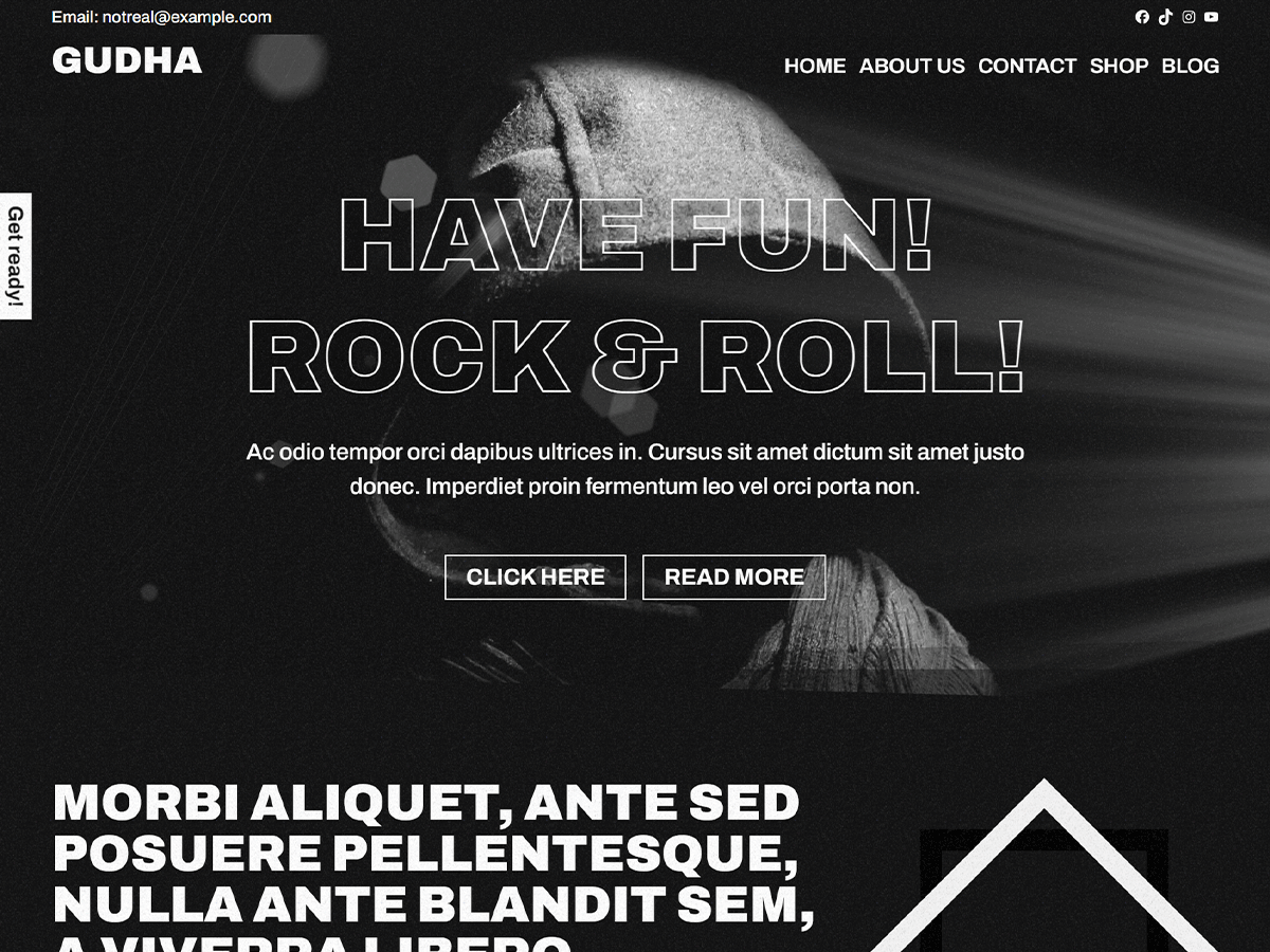 Gudha theme screenshot