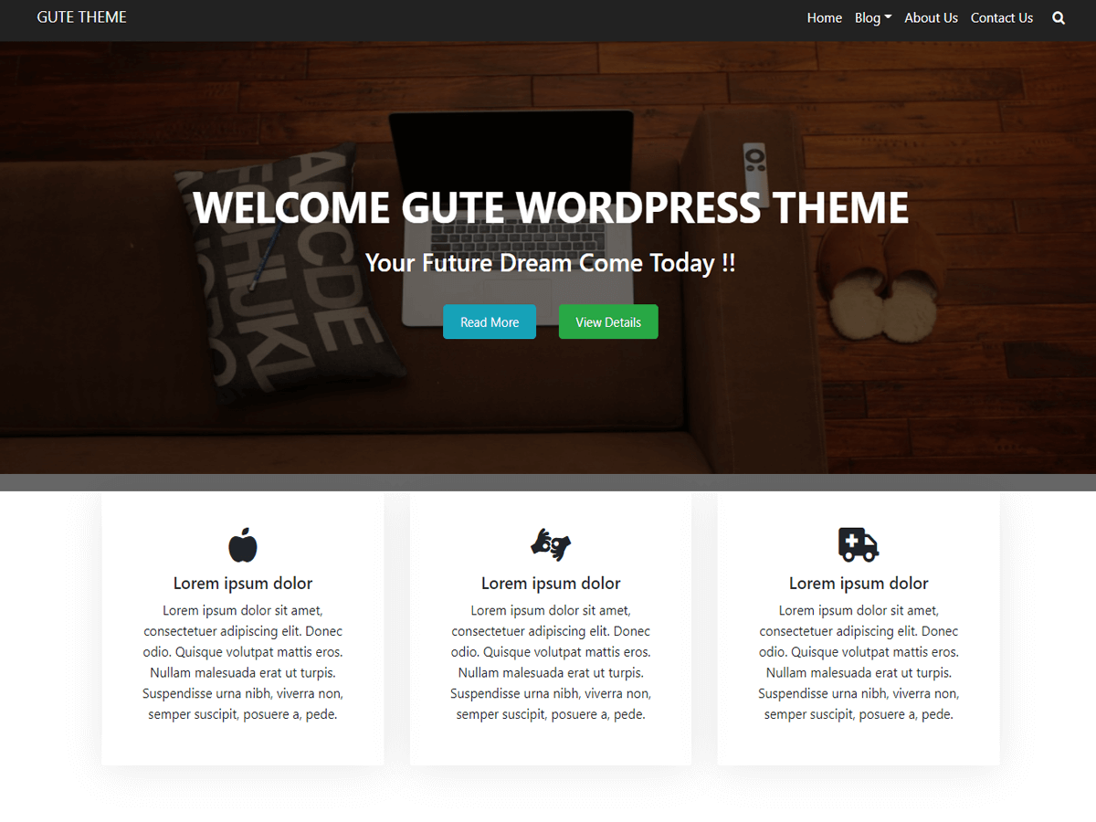 Gute theme screenshot