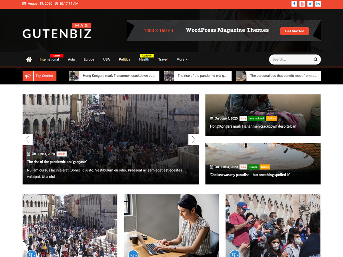 Gutenbiz Mag theme screenshot