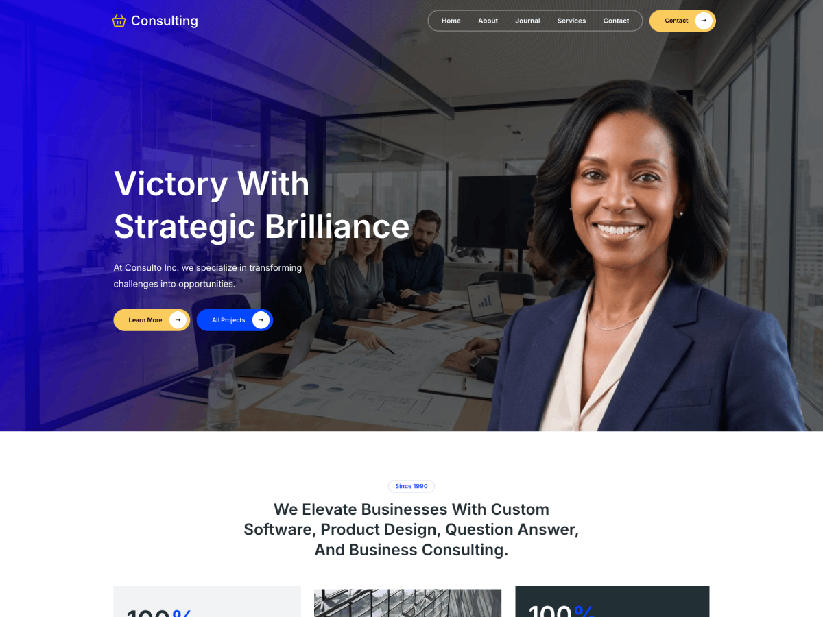 Gutenify Bizvero theme screenshot