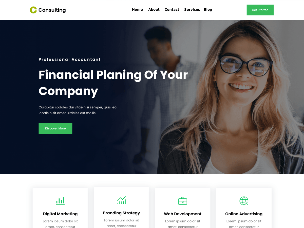 Gutenify Consulting theme screenshot