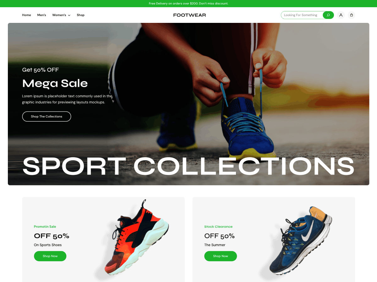 Gutenify Footwear Store theme screenshot