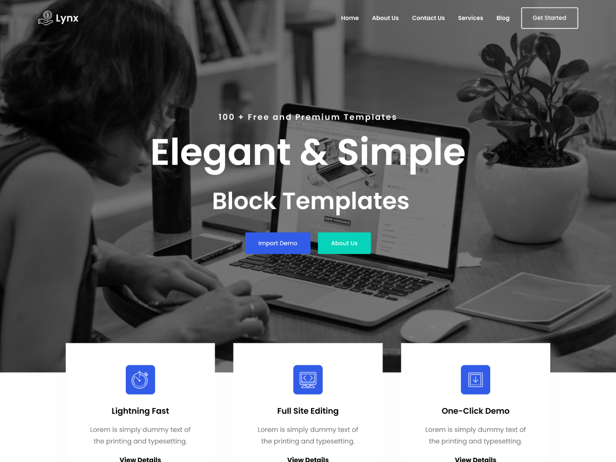 Gutenify Lynx theme screenshot