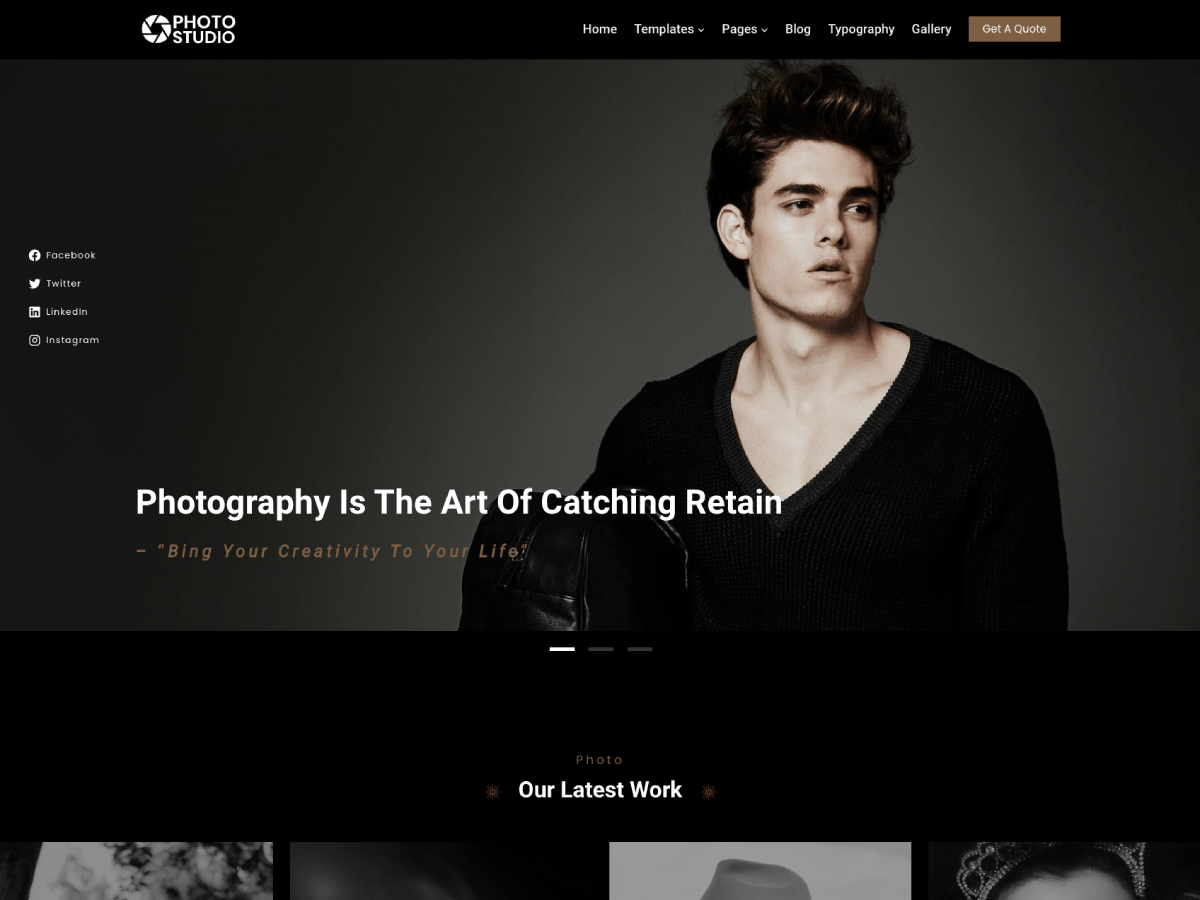 Gutenify Photography theme screenshot