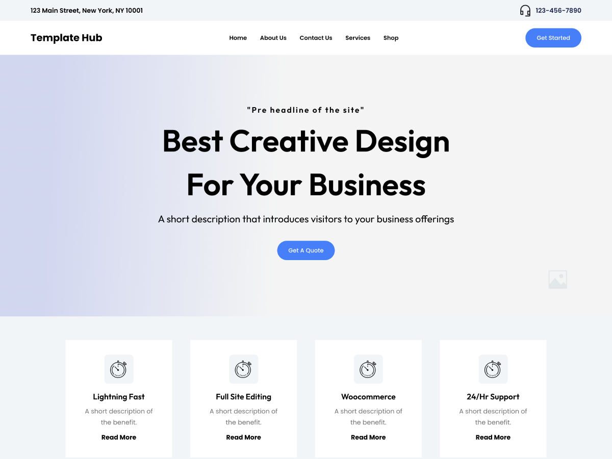 Gutenify Template Hub theme screenshot