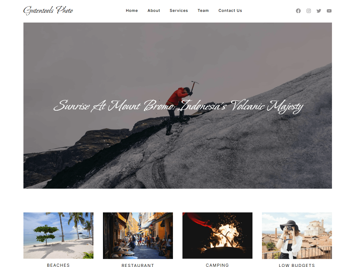 Gutentools Photo theme screenshot