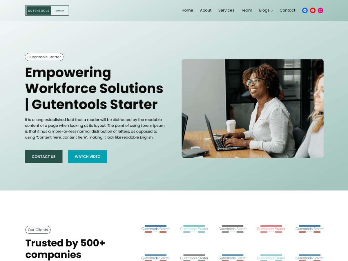 Gutentools Starter theme screenshot