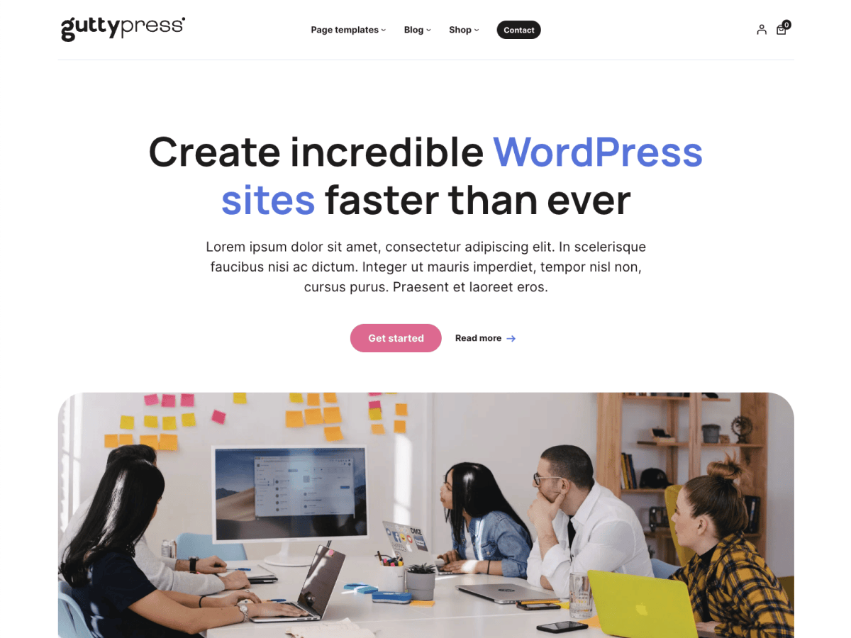 Gutty theme screenshot