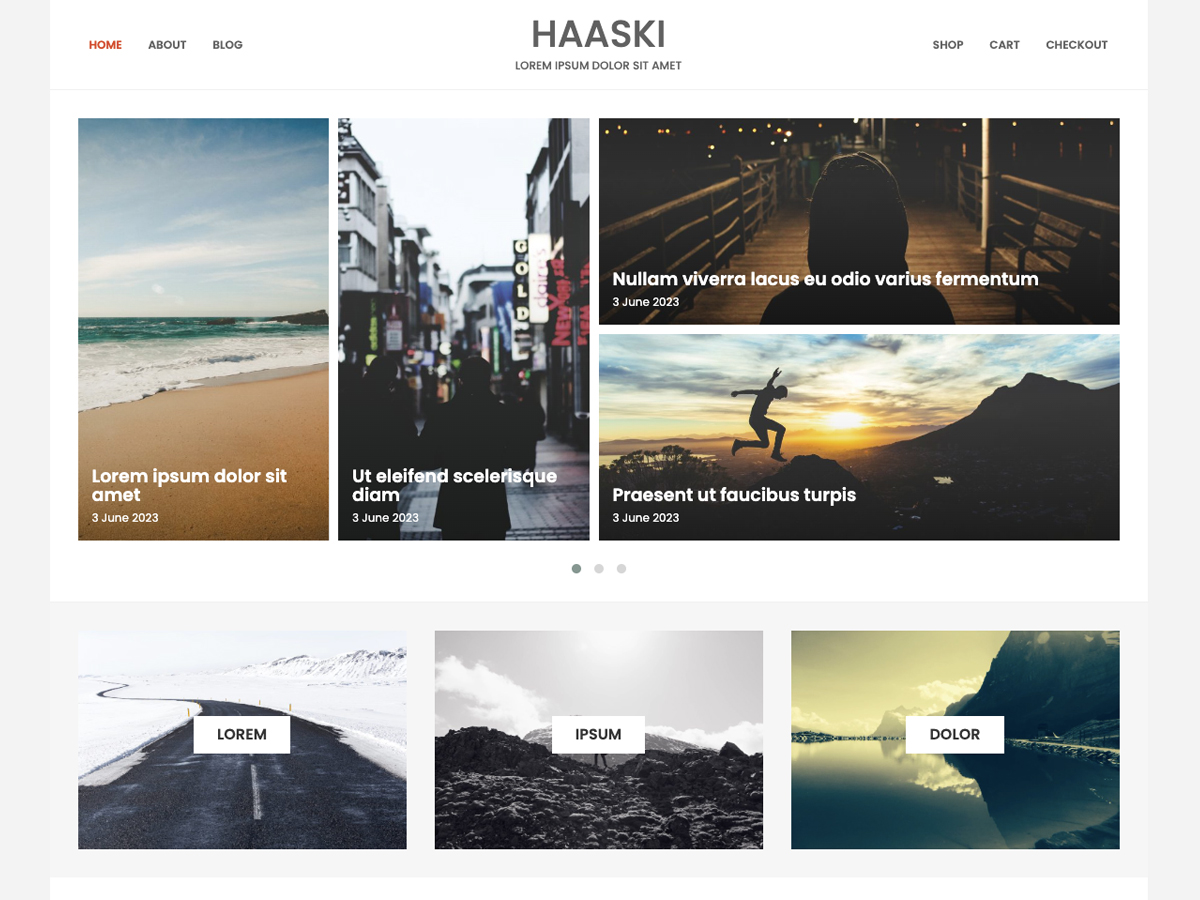 Haaski Lite theme screenshot