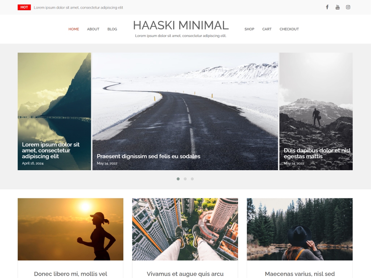 Haaski Minimal theme screenshot